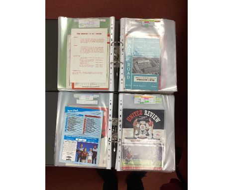 Manchester United v. Manchester City Programmes, from both venues 47-8 to 49-50, 51-2 complete run to 62-3 and 66-7 and later