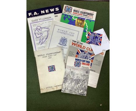 1966 World Cup - Sheffield Visitors Handbook and Official Handbook (cover marks). Every centre guide, ticket, information, F.