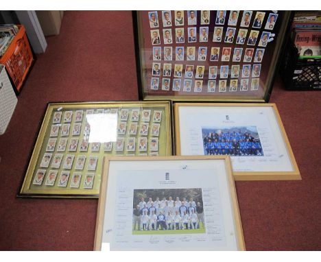 Cricket Autographs - England World Cup Squad 2003, and v. Australia 2002/3 including Hussain, Vaughan, Flintoff, Anderson, Go