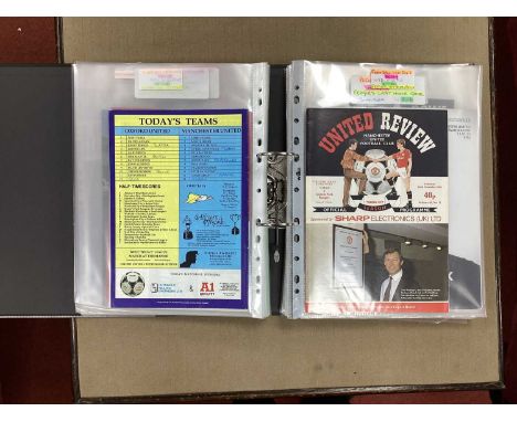 Manchester United First &amp; Lasts Programmes 1954-2013, including 56-7 v. Bolton - first floodlit at Old Trafford Manageria