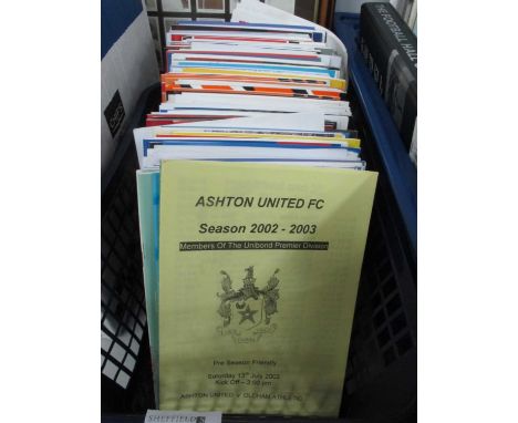 Non League v. English First Team Friendlies, 1980s and 90s including Ashton, Sheffield, Hallam, Buxton, Worksop, Maltby, Linc