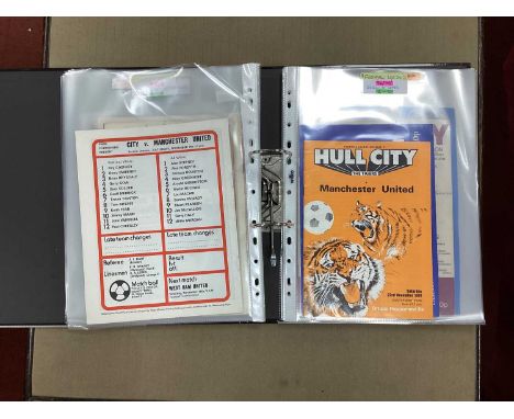 Manchester United 1974-5 Away Programmes, twenty-one league issues, together with homes v. Millwall and Blackpool.