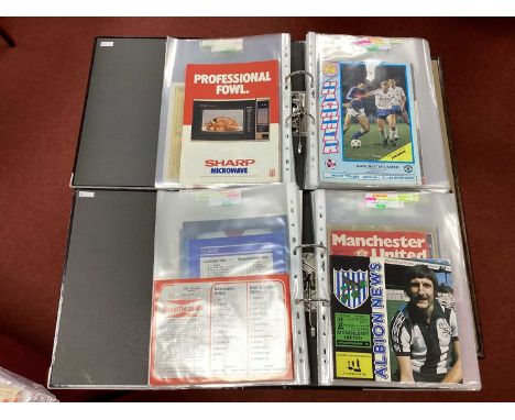 Manchester United F.A Cup Programmes 1970-90, including finals and semis 1976 and 79, 75 at Walsall, 78 at Carlisle, 84 at Bo