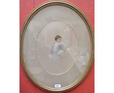 English School (second-third quarter, 19th century)Portrait of a Young Gentleman, three-quarter length, wearing a lace-trimme