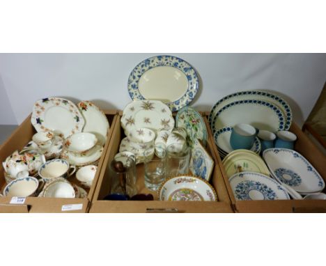 Hammersley part tea service, Edwardian part tea set, Noritake dinnerware, and other decorative ceramics and miscellanea in th