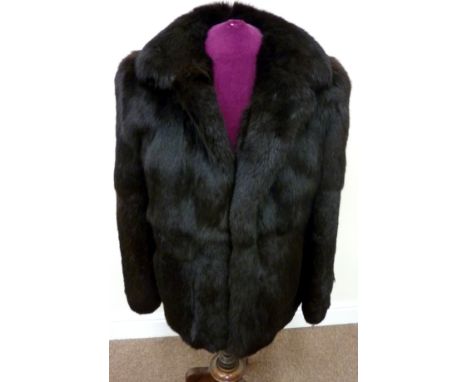 Vintage & Designer Clothing, Accessories and Textiles- Black coney fur jacket bearing 'Rodgers' of Bridlington and York' labe