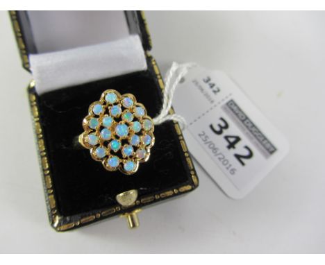 Multi-stone opal ring stamped 925 Condition Report Click here for further images, condition, auction times & delivery costs
