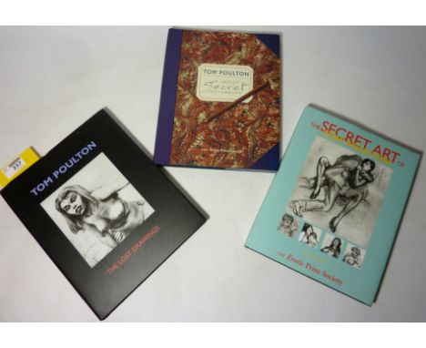 Books - Tom Poulton: 'Lost Drawings', 'Artist's Secret Sketch Book' and 'The Secret Art' in three Ltd Ed vols pub The Erotic 
