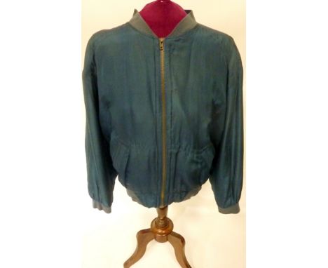 Vintage & Designer Clothing, Accessories and Textiles - Four men's pure silk bomber jackets Condition Report Click here for f