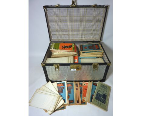 Metal trunk and contents of ordnance maps Condition Report Click here for further images, condition, auction times & delivery