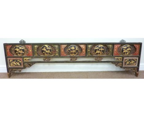 Early 20th century Chinese Peranakan wedding bed panel L188cm Condition Report Click here for further images, condition, auct