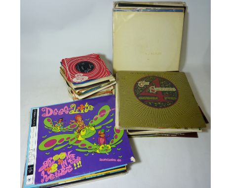 Vinyl - collection of  LPs including Beatles, Rolling Stones etc in one box  Condition Report Click here for further images, 