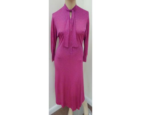 Vintage & Designer Clothing, Accessories and Textiles - 1970s dress bearing Jean Muir label, retailed by Harrods, size 10  Co