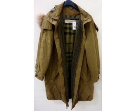 Vintage & Designer Clothing, Accessories and Textiles - Ladies Burberry Brit Parka, size 14 Condition Report Click here for f
