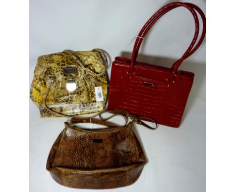 Vintage & Designer Clothing, Accessories and Textiles - Three Osprey handbags  Condition Report Click here for further images