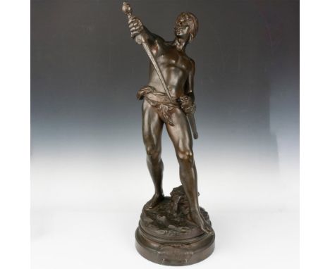 Louis Auguste Moreau (1855 - 1919) was a French sculptor known for his exquisite bronze-cast figurines. His allegorical Art N