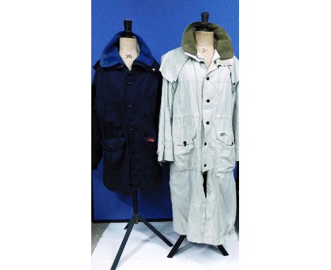 Two Musto overcoats, to include a lady's beige Musto Country raincoat, single breasted with zip and popper fastening, front p