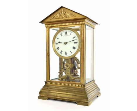 Good Eureka 'La Madeleine' electric mantel clock, the 4.5" white dial signed Eureka Clock Co. Ltd, London, over the movement 
