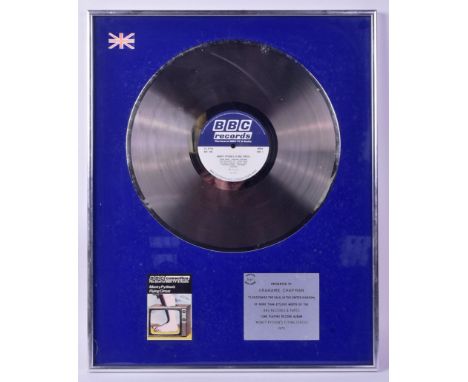 Monty Python's Flying Circus (1969-1974 BBC Comedy Series) - an original silver presentation LP record disc as presented to G