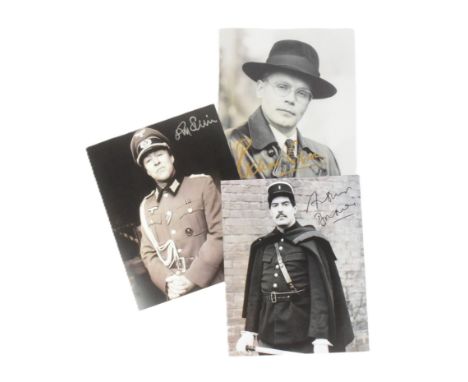 'Allo 'Allo (BBC Sitcom 1982-1992) - collection of x3 autographed 8x10" black and white photographs from the series, each sig