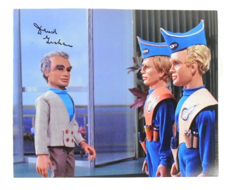Thunderbirds - David Graham (d.2024) - voice of Gordon Tracy - an autographed 8x10" colour photograph from the classic cult G