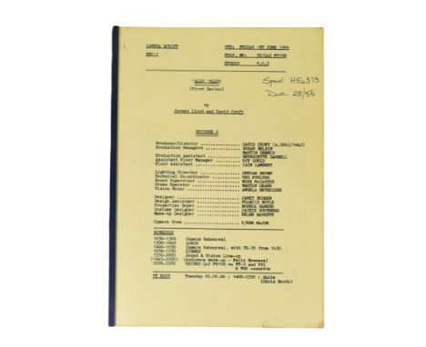 'Allo 'Allo! (BBC Sitcom 1982-1992) - Series 1 Episode 6 - original production copy of a camera script for the first series. 