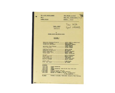 'Allo 'Allo! (BBC Sitcom 1982-1992) - Series 2 Episode 5 - original production copy of a camera script for the second series.