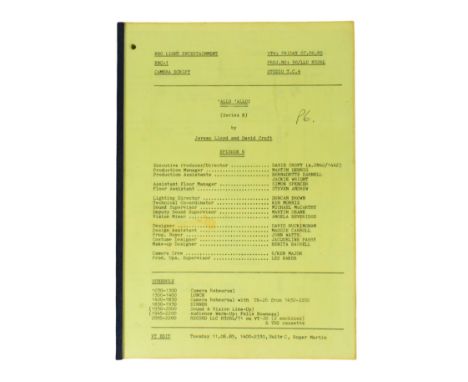 'Allo 'Allo! (BBC Sitcom 1982-1992) - Series 2 Episode 6 - original production copy of a camera script for the second series.
