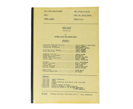 'Allo 'Allo! (BBC Sitcom 1982-1992) - Series 2 Episode 4 - original production copy of a camera script for the second series.