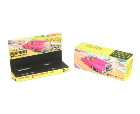 Thunderbirds - David Graham (d.2024) - a dual-signed replica Dinky Toys diecast model box for the original No. 100 ' FAB 1 ' 