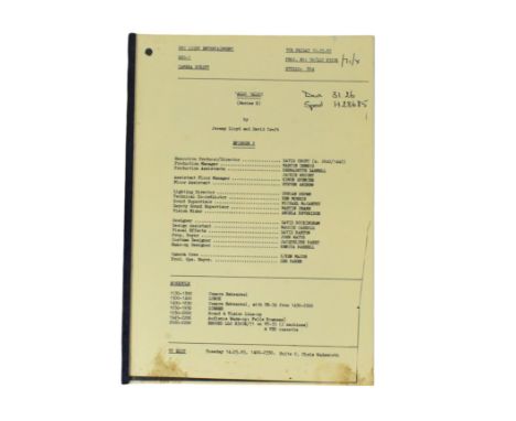 'Allo 'Allo! (BBC Sitcom 1982-1992) - Series 2 Episode 2 - original production copy of a camera script for the second series.