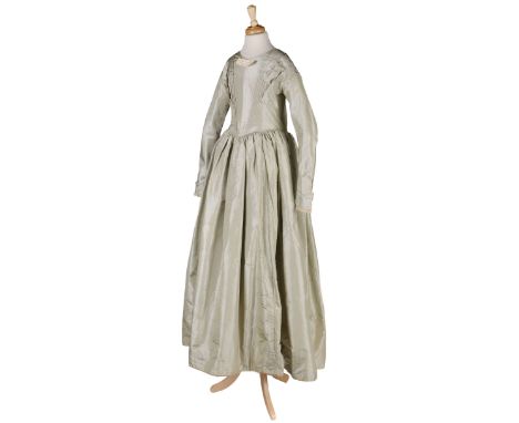 * Clothing. Wedding dress, bonnet, lace shawl, and handkerchief, belonging to Martha Anna Binyon, née Spriggs, 1849, 4 items 