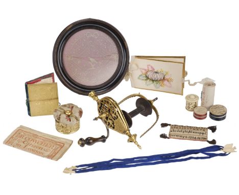* Miniature. A collection of miniature, sewing, needlework, and miscellaneous items, mostly 18th &amp; 19th century, includin