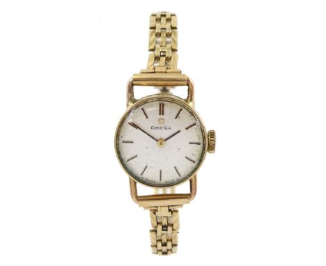 Omega 9ct gold ladies manual wind wristwatch, Cal. 485, London 1971, boxedCondition Report:Approx 10.32gm (excluding movement