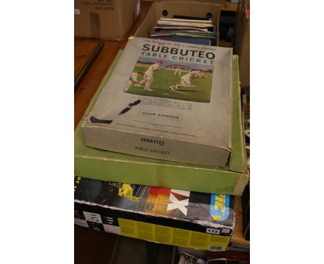 Subbuteo sets and scalextric
