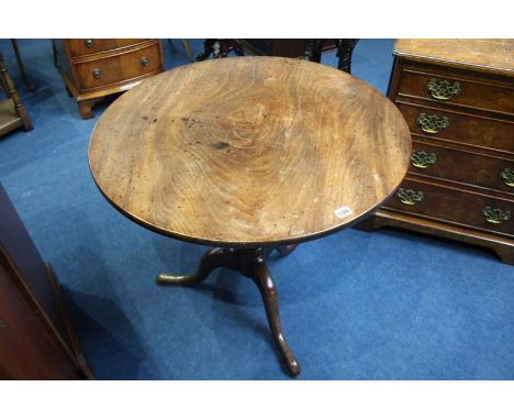 A Georgian mahogany tilt top tripod table