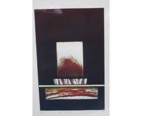 Set of three modern prints and a print by Brenda Hartim, 1996, 'Hot Rock Vi'