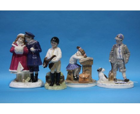 Four Royal Worcester figure groups