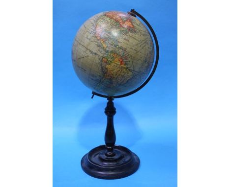 A 'Geographia' 6" Terrestrial globe