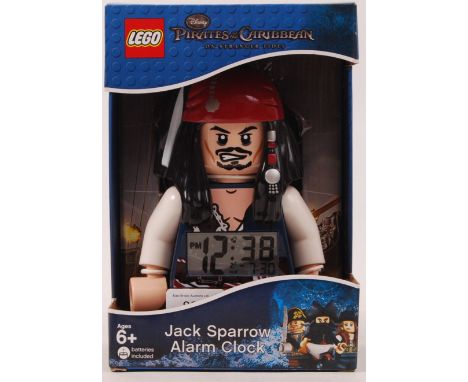 A Lego Pirates Of The Carribean ' On Stranger Tides ' large scale Lego Jack Sparrow Alarm Clock figure. Mint, unused, within 