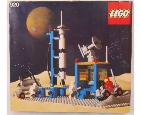 An original vintage 1979 Lego 920 space Moon base set. Without instructions, but otherwise appears complete.  