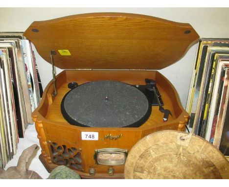 A vintage style record player