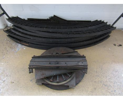 A quantity of 0-gauge model railway track 