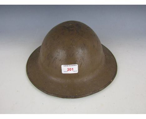 A First World War British Brodie pattern steel helmet