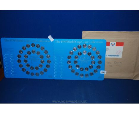 Two Esso sets of 1970 World Cup coin Collection