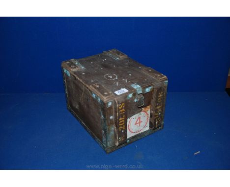 A wooden Ammunition Box