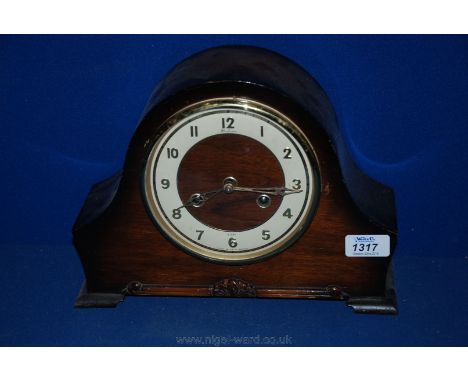 A Bentima 8 day Mantle Clock with gilt numerals