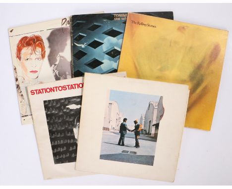 5 x Rock LPs. David Bowie (2) - Scary Monsters ( PL13647, JKAY33328 ), Portuguese pressing, with insert. Station To Station. 