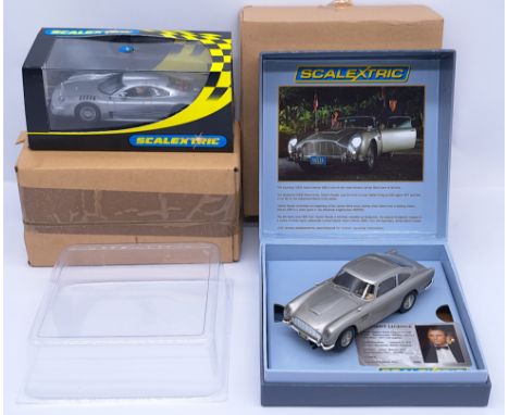 Scalextric pair of 1:32nd scale Slot Cars to include (1) C3162A "James Bond" Aston Martin DB5 "Casino Royale" - Limited Editi