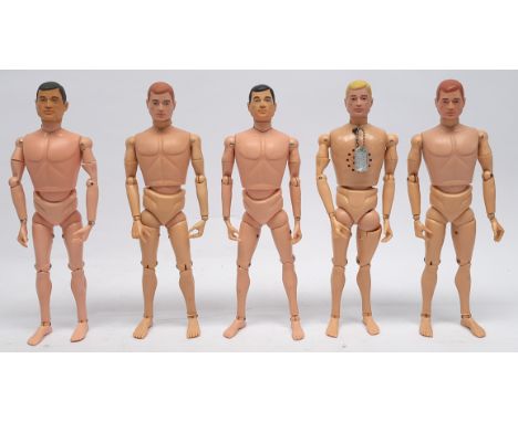 Palitoy Action Man vintage loose/undressed painted head, plastic hands figures, includes 1 Talking Commander Figure (talking 